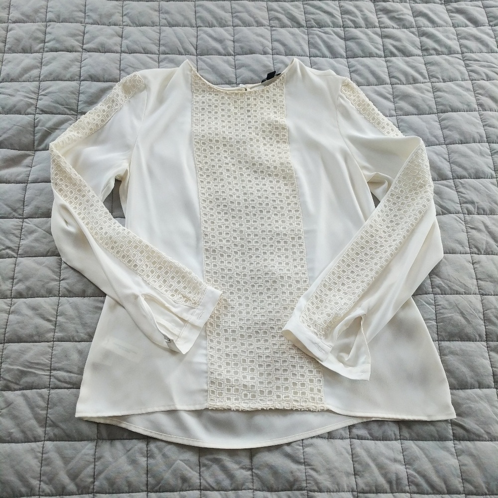 Ann Taylor Lace Detail Top